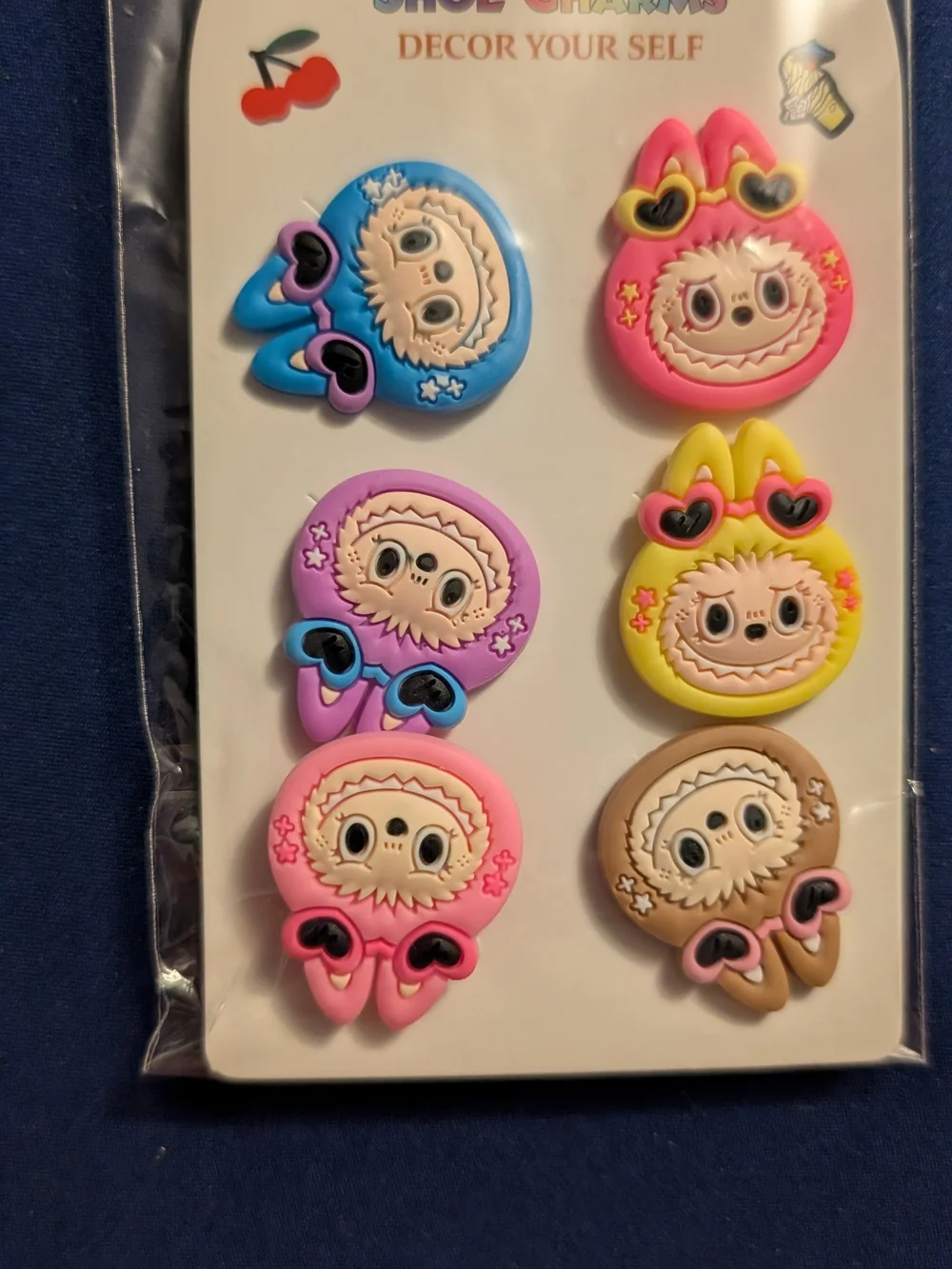 Cute Labubu Shoe Charms - 1 Lights Up